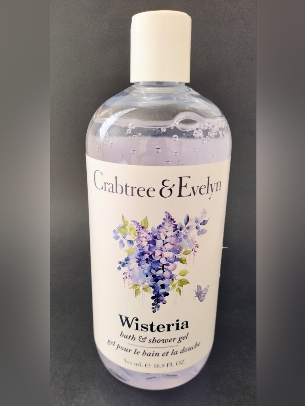 Crabtree & Evelyn WISTERIA Bath & Shower Gel 16.9 oz 500mL Discontinued HTF